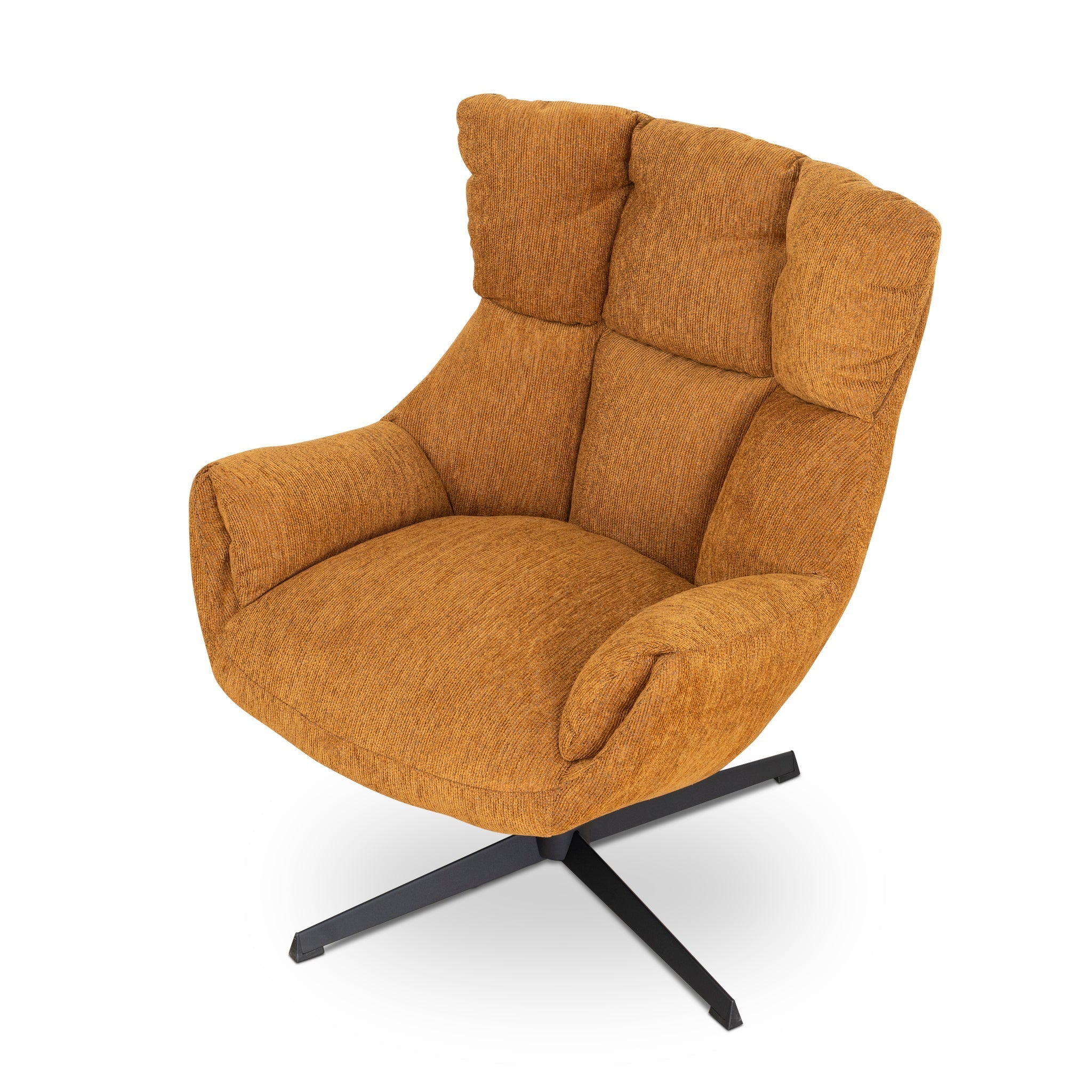 COC10289-LF Swivel Armchair - Honey Yellow