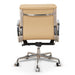 Low Back Office Chair - Light Brown Leather - image 5