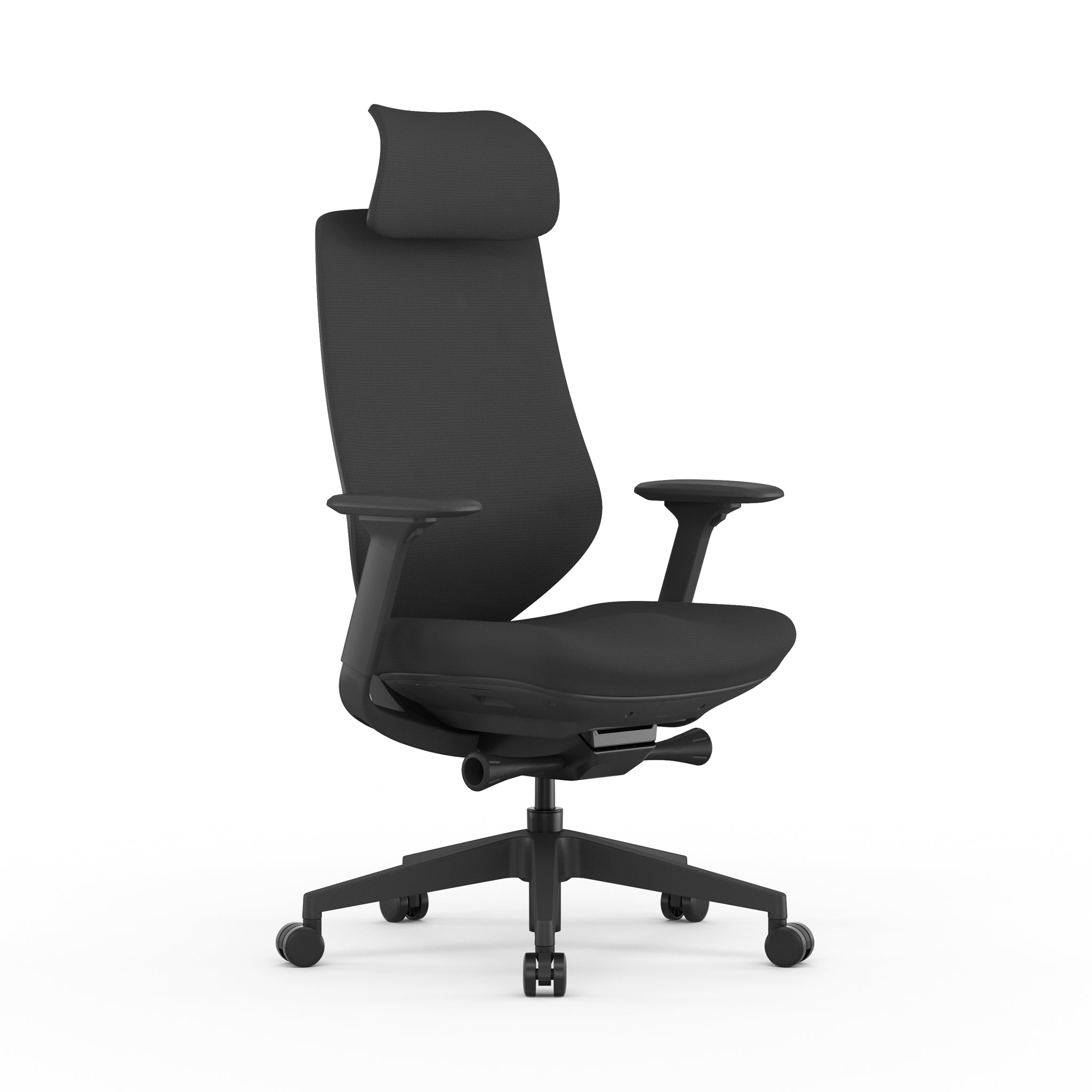 Mesh Office Chair - Full Black with Headrest