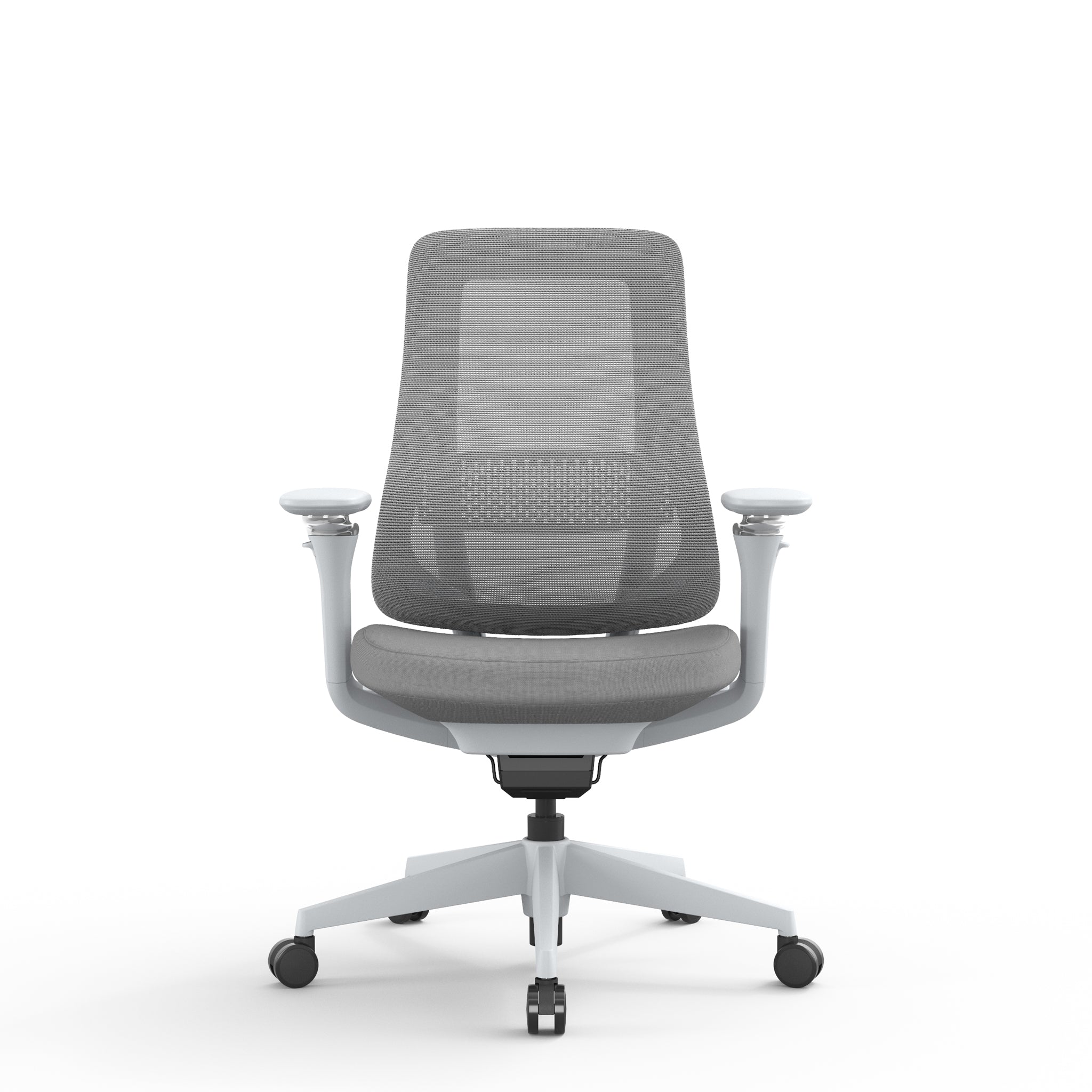 Mesh Office Chair - Light Grey - image 2