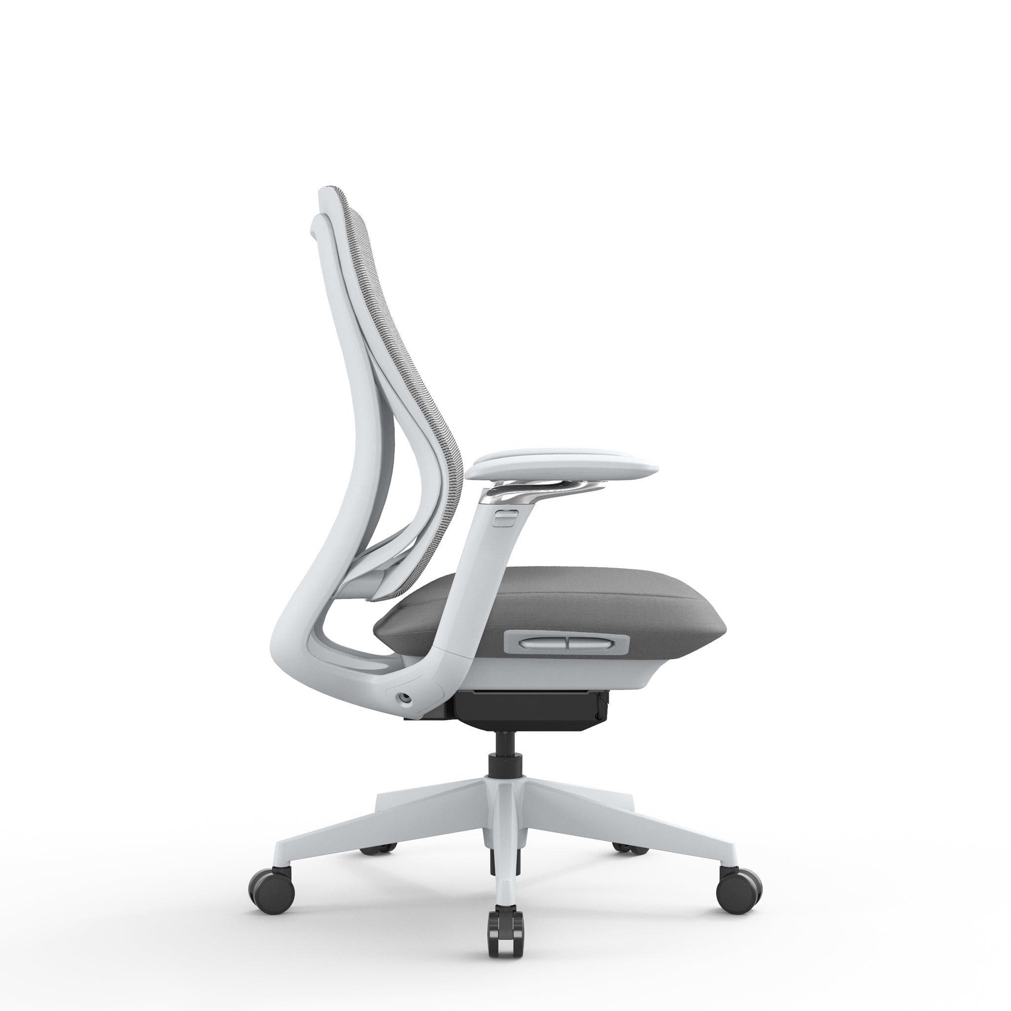 Mesh Office Chair - Light Grey - image 3
