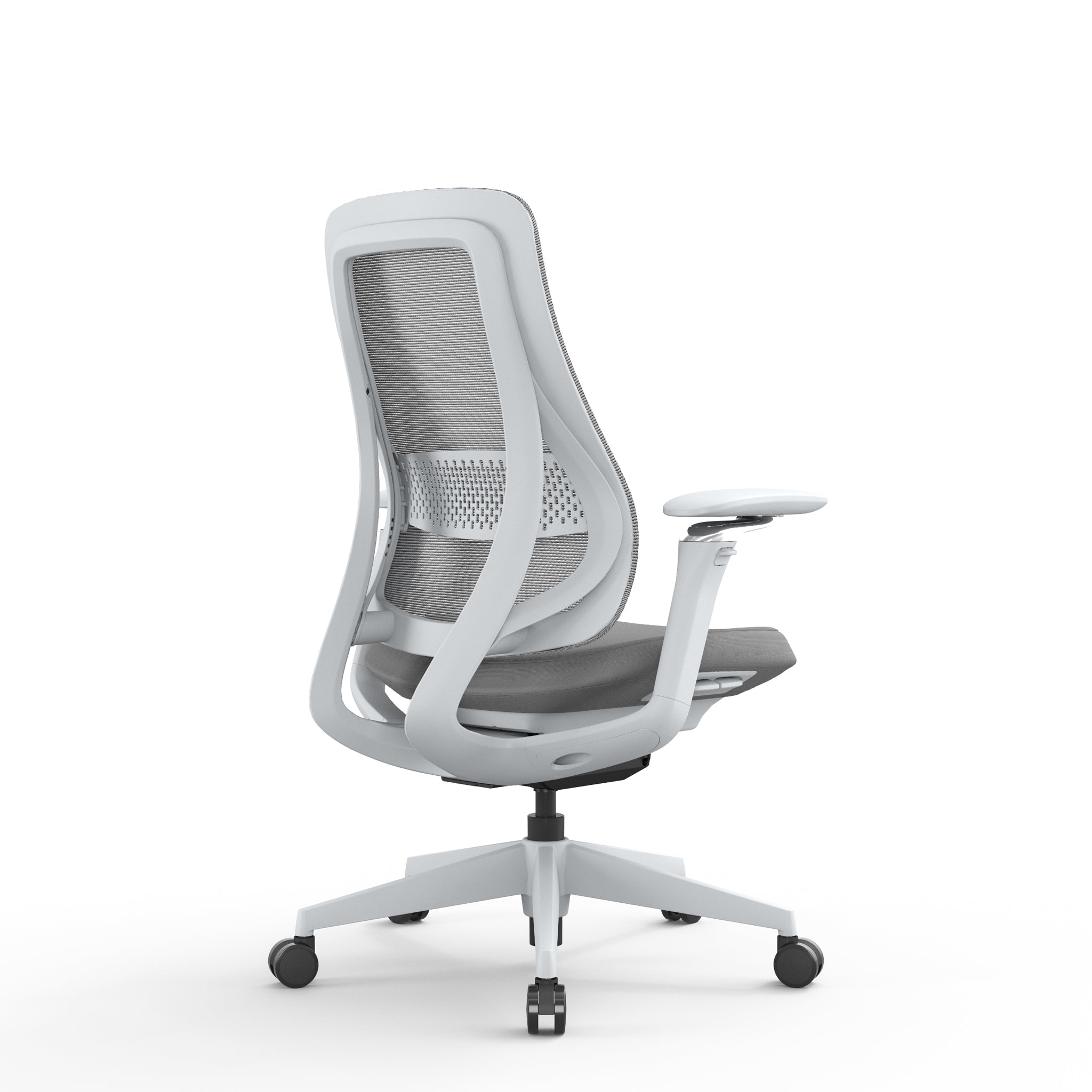 Mesh Office Chair - Light Grey - image 4