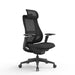 Mesh Office Chair - Full Black with Headrest