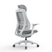 Mesh Office Chair - Light Grey with Headrest - image 4