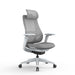 Mesh Office Chair - Light Grey with Headrest