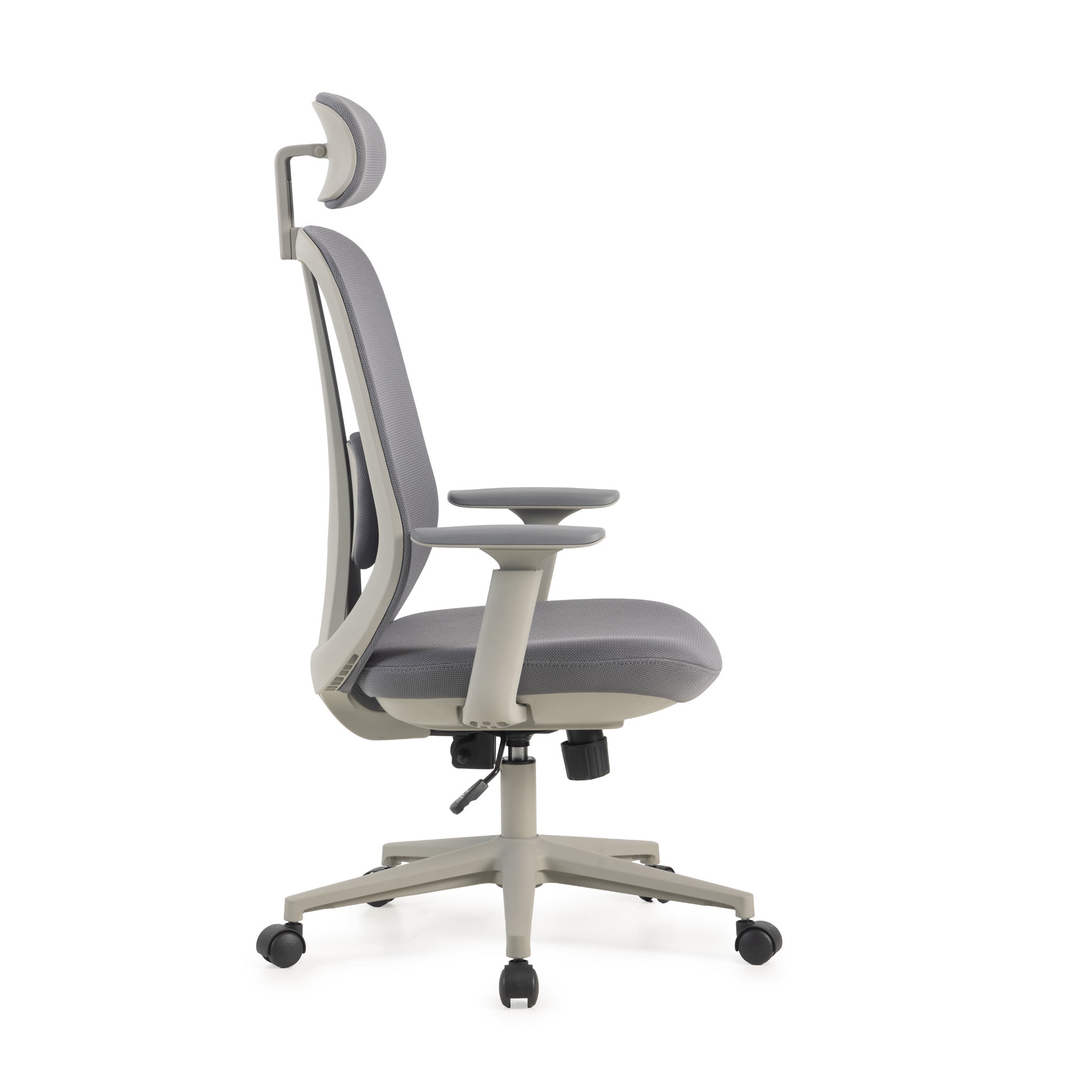 COC12813-LF Office Chair with Headrest - Carbon Grey