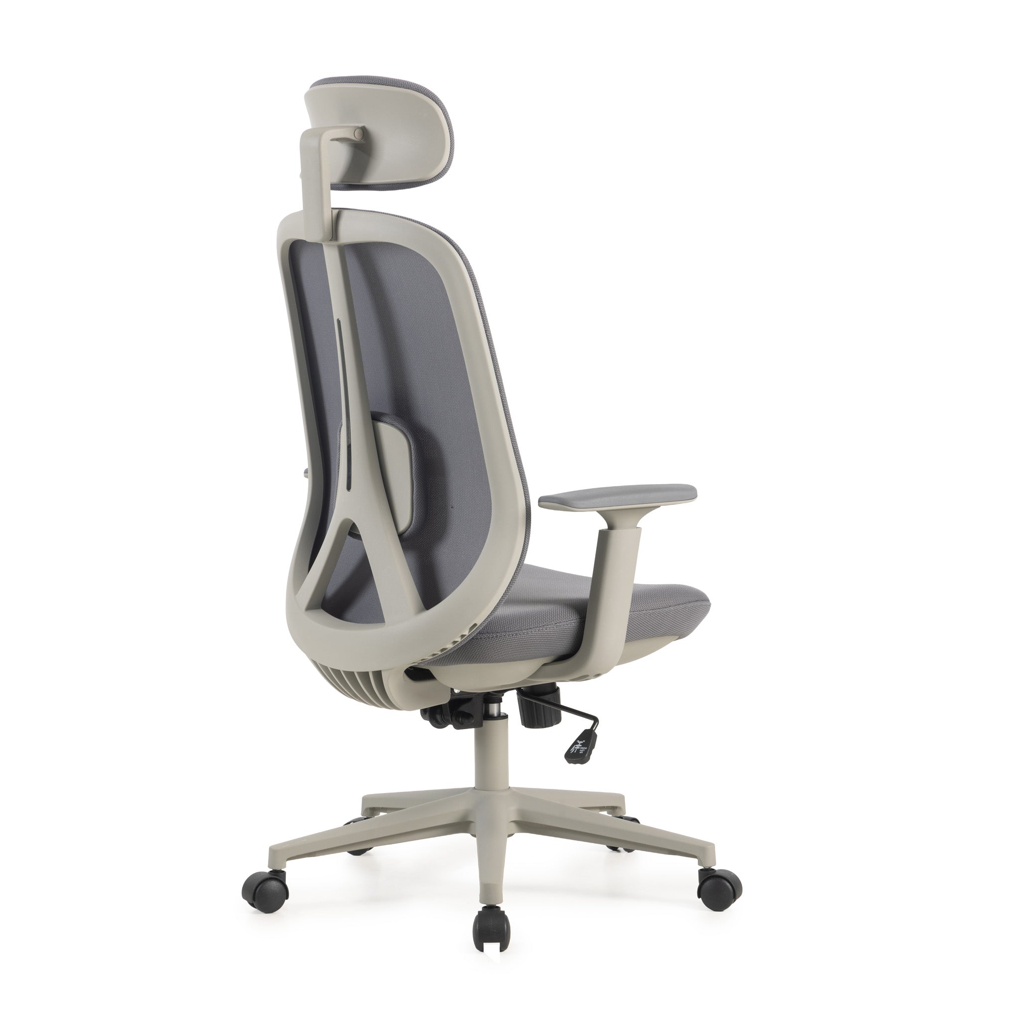 COC12813-LF Office Chair with Headrest - Carbon Grey
