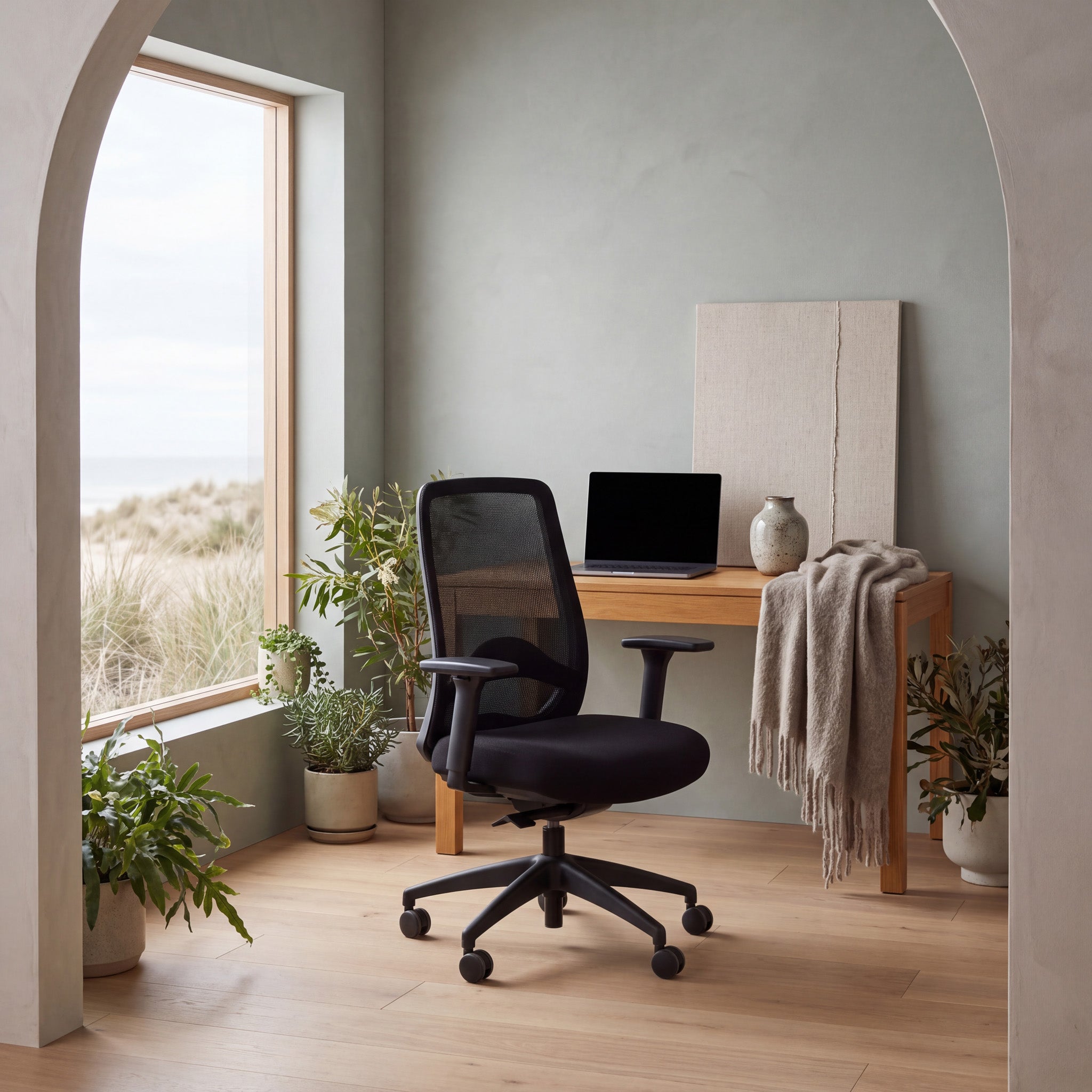 Mesh Ergonomic Office Chair - Black - image 2