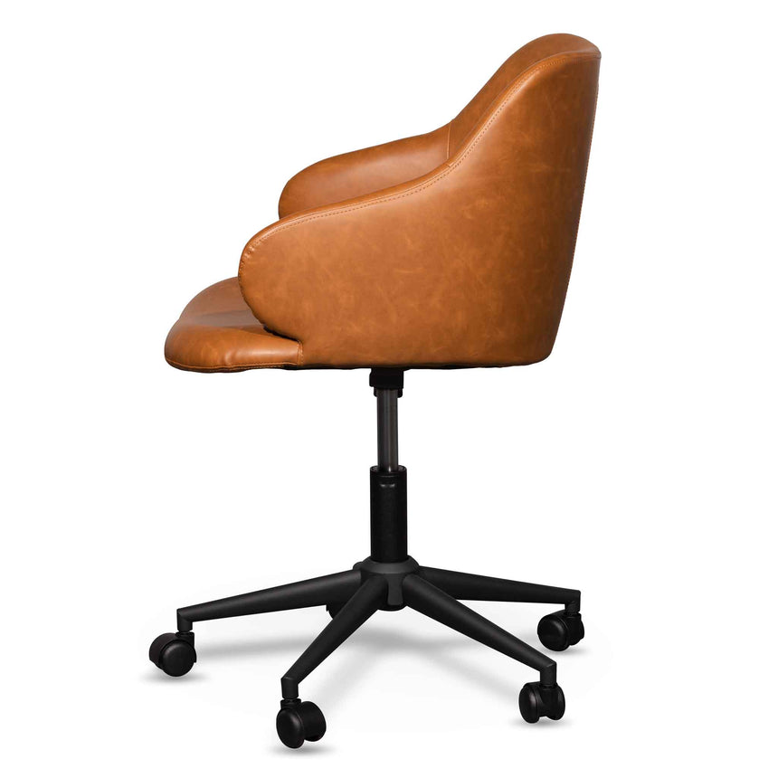 Osten Office Chair - Tan with White Base