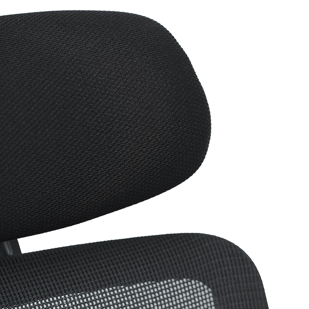 Showcasing Nosimora Mesh Office Chair - Full Black OC8504-LF Office Chair by Calibre Furniturs