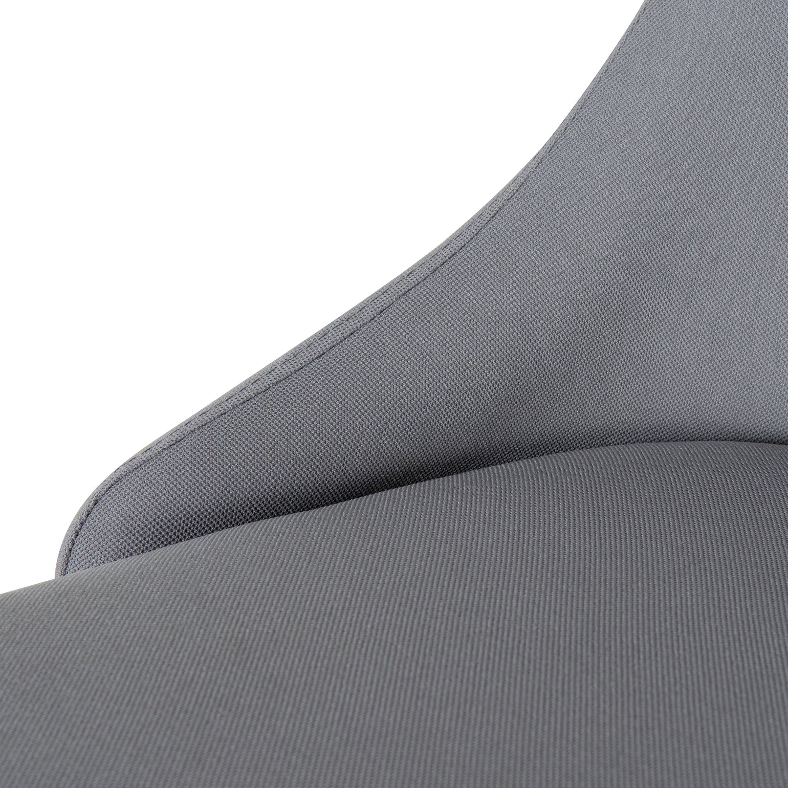 Grey Fabric Office Chair - Black Base