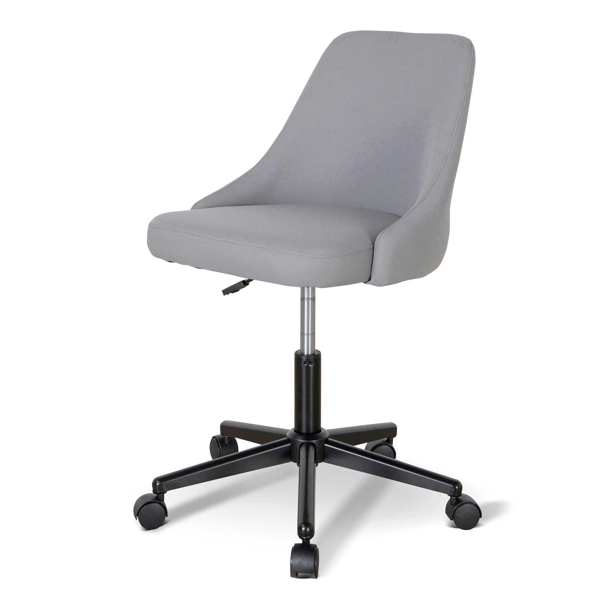 Grey Fabric Office Chair - Black Base