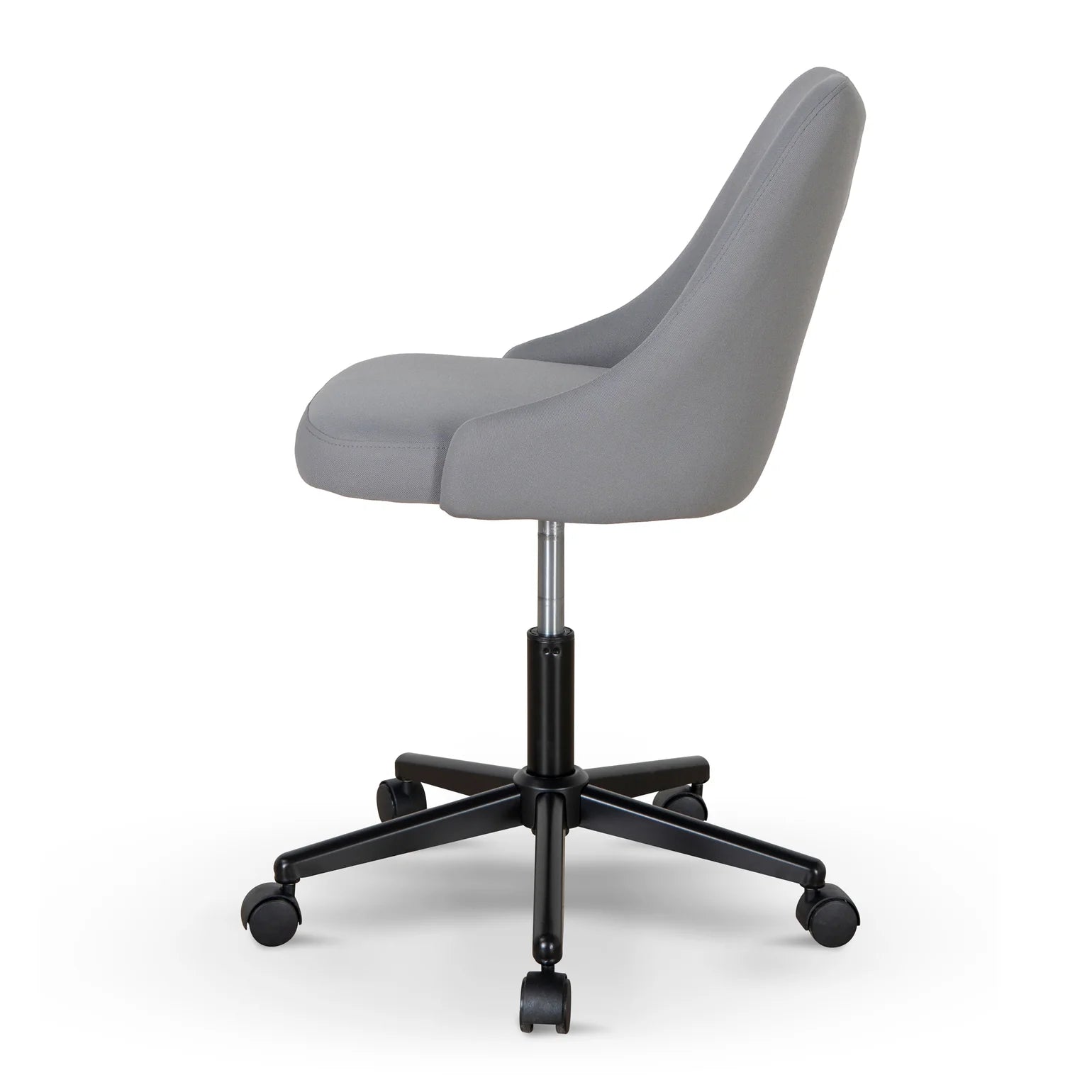 Grey Fabric Office Chair - Black Base