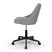 Grey Fabric Office Chair - Black Base - image 4