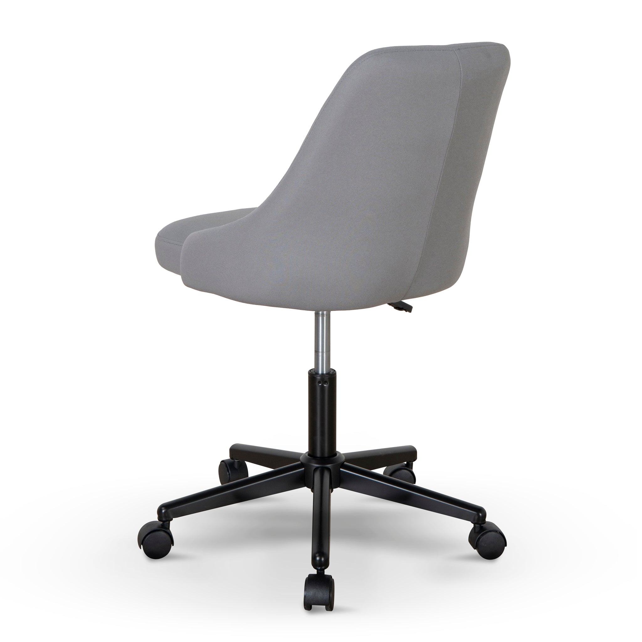 Grey Fabric Office Chair - Black Base - image 5
