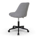 Grey Fabric Office Chair - Black Base - image 5