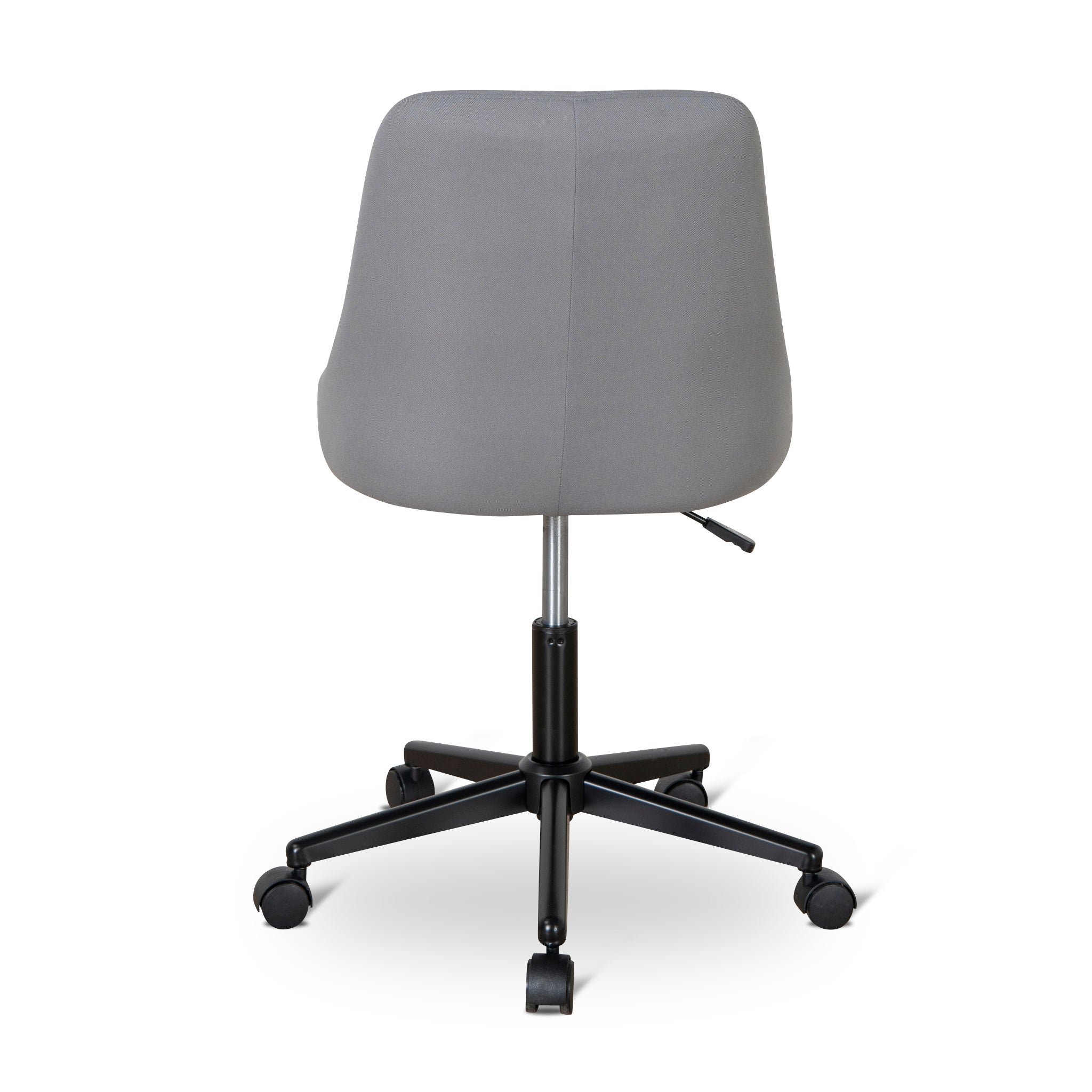 Grey Fabric Office Chair - Black Base - image 6