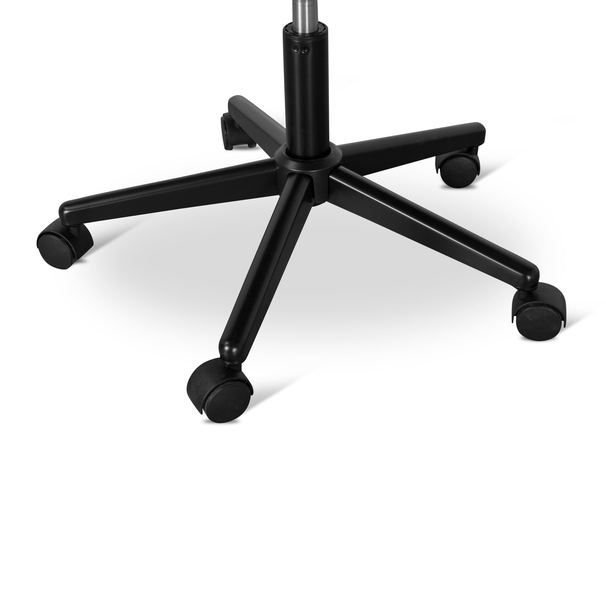 Grey Fabric Office Chair - Black Base - image 8