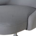 Grey Fabric Office Chair - Black Base - image 10