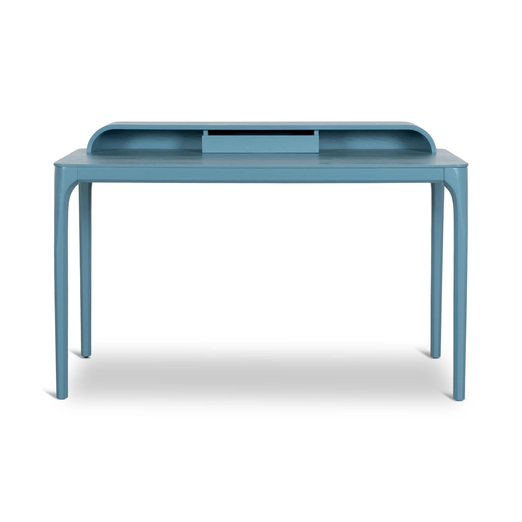 Showcasing Mogabela Wooden Home Office Desk - Light Blue OF10667-DR Office Desk by Calibre Furniturs