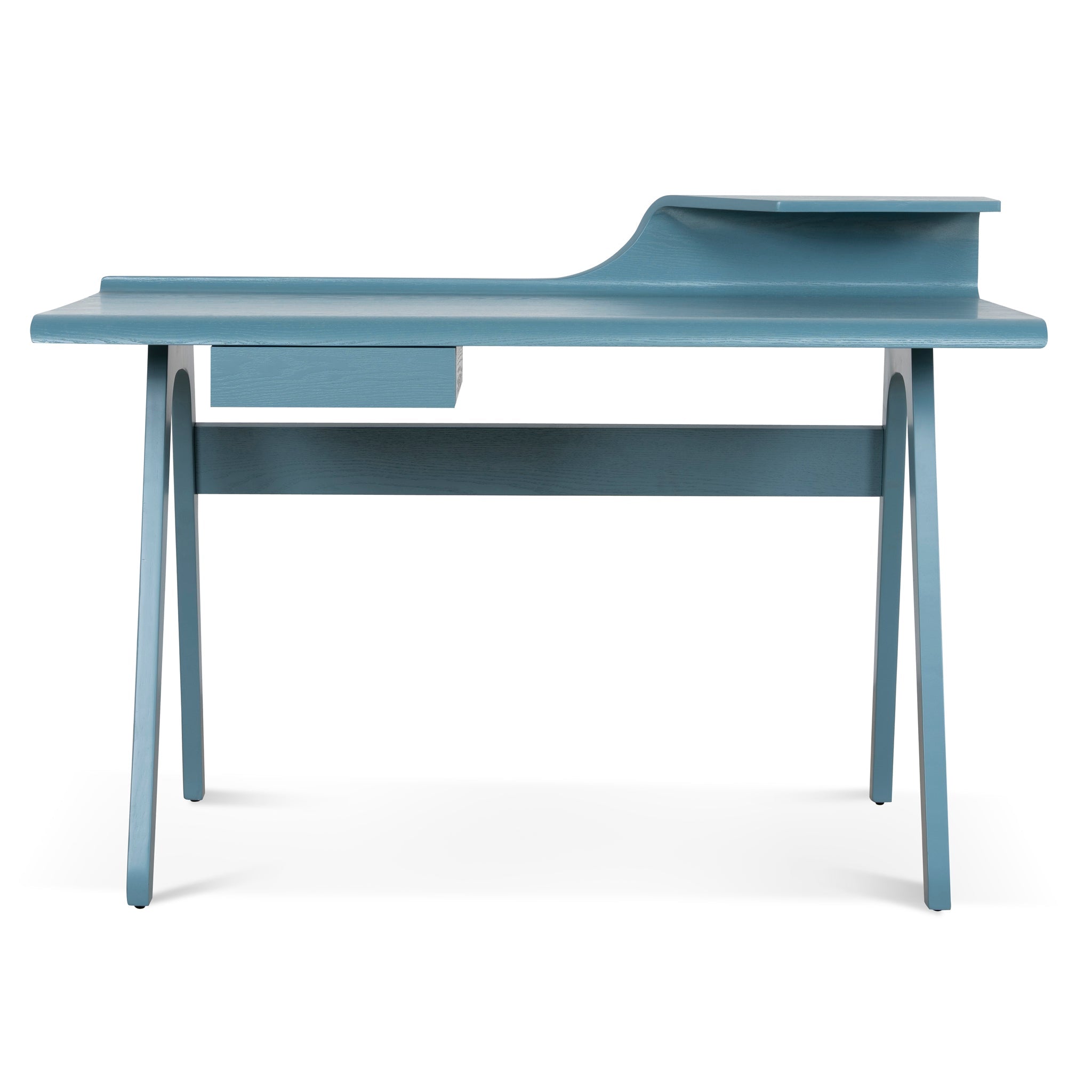 Wooden Home Office Desk - Light Blue - image 2