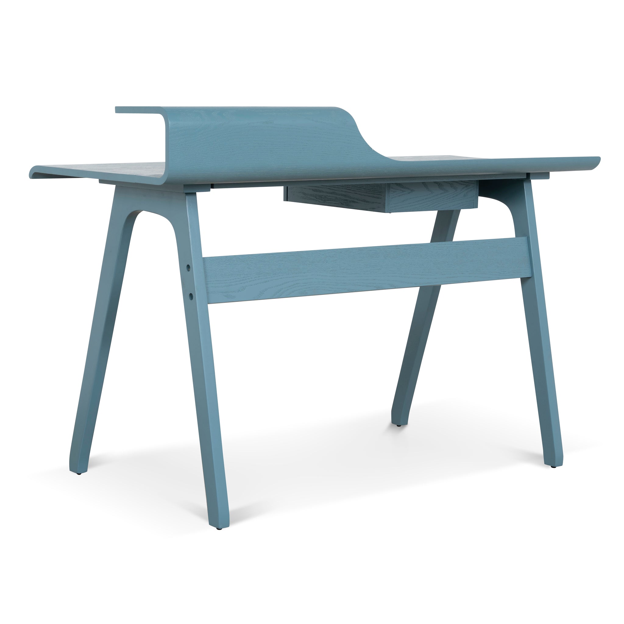 Wooden Home Office Desk - Light Blue - image 5