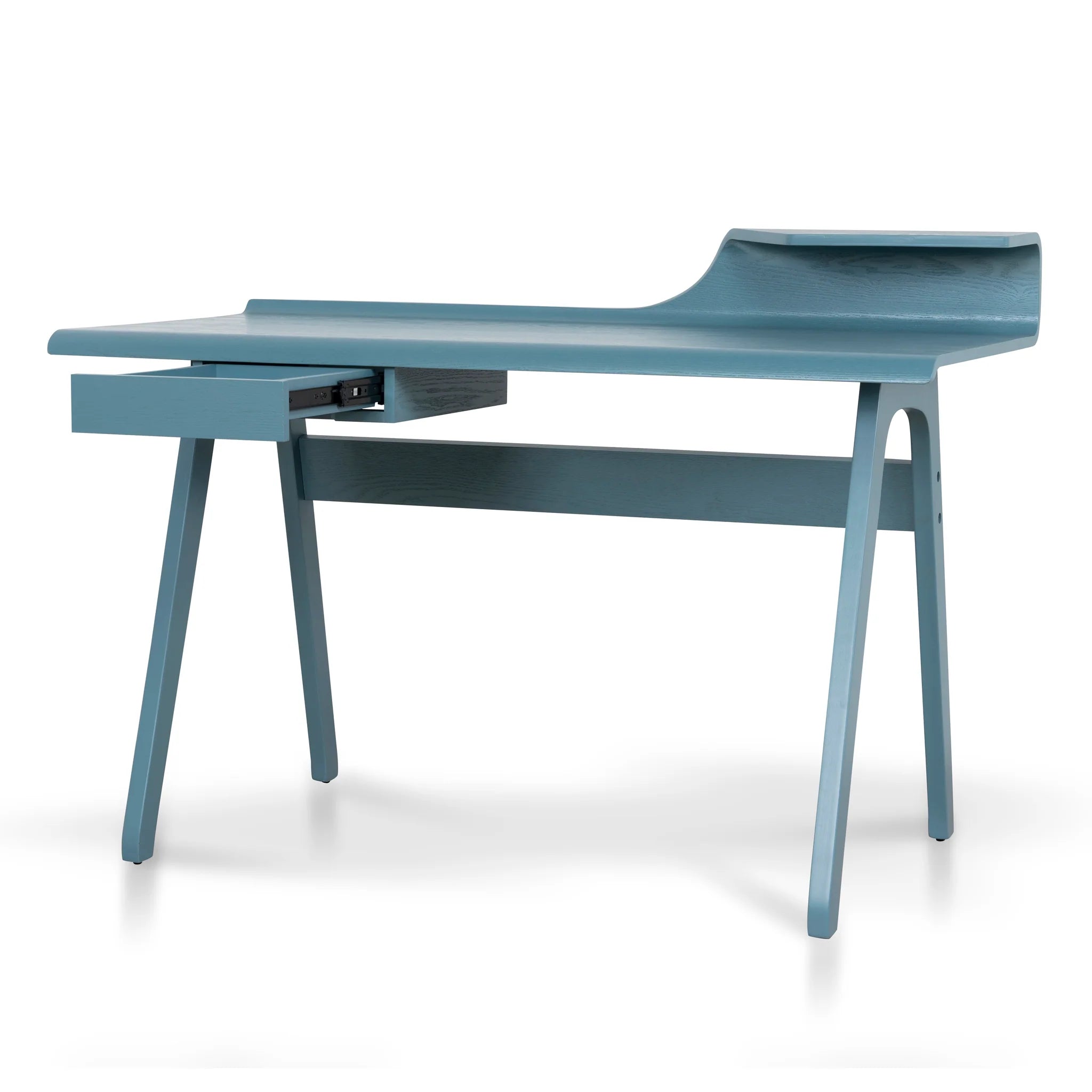 Showcasing Latasa Wooden Home Office Desk - Light Blue OF10668-DR Office Desk by Calibre Furniturs