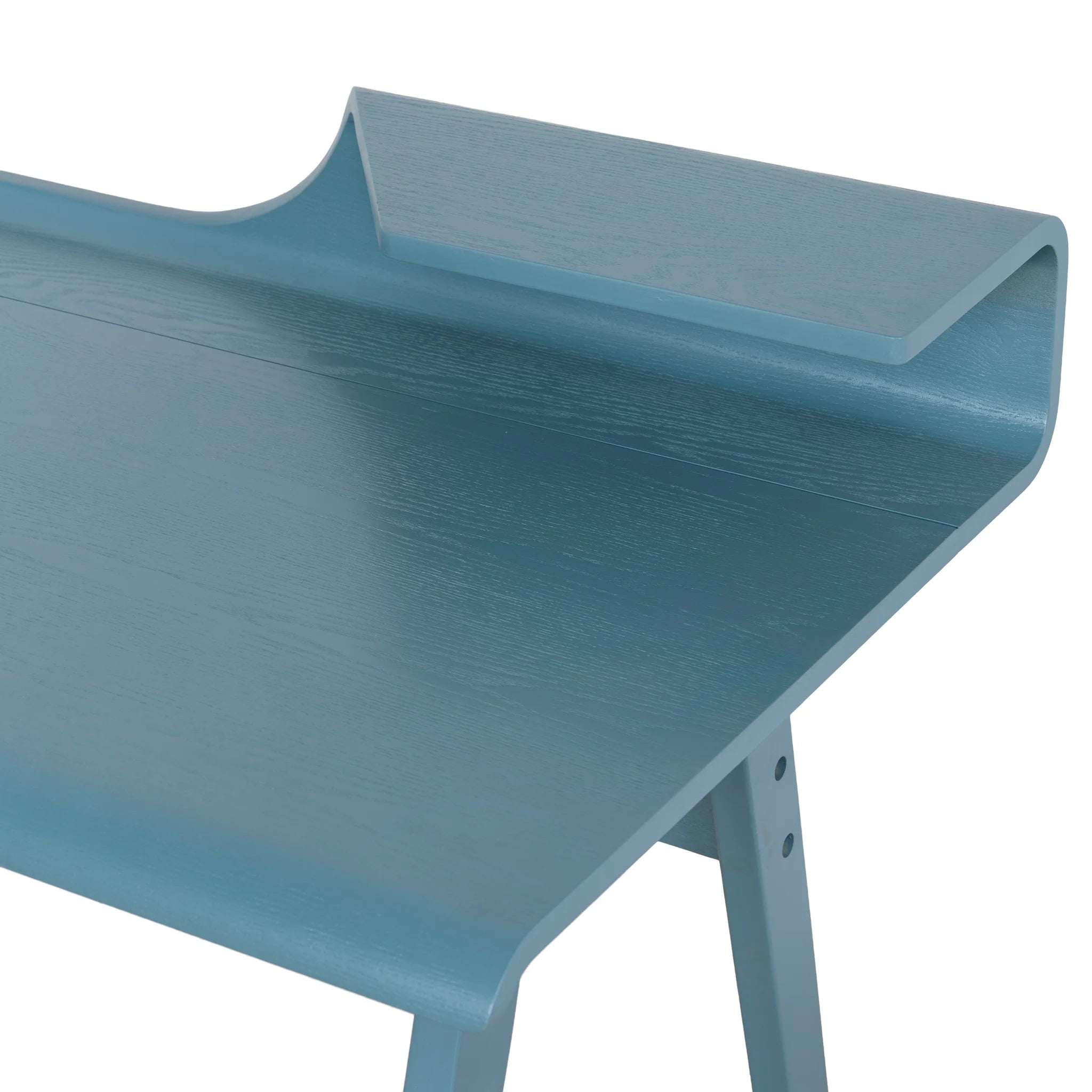 Latasa Wooden Home Office Desk - Light Blue