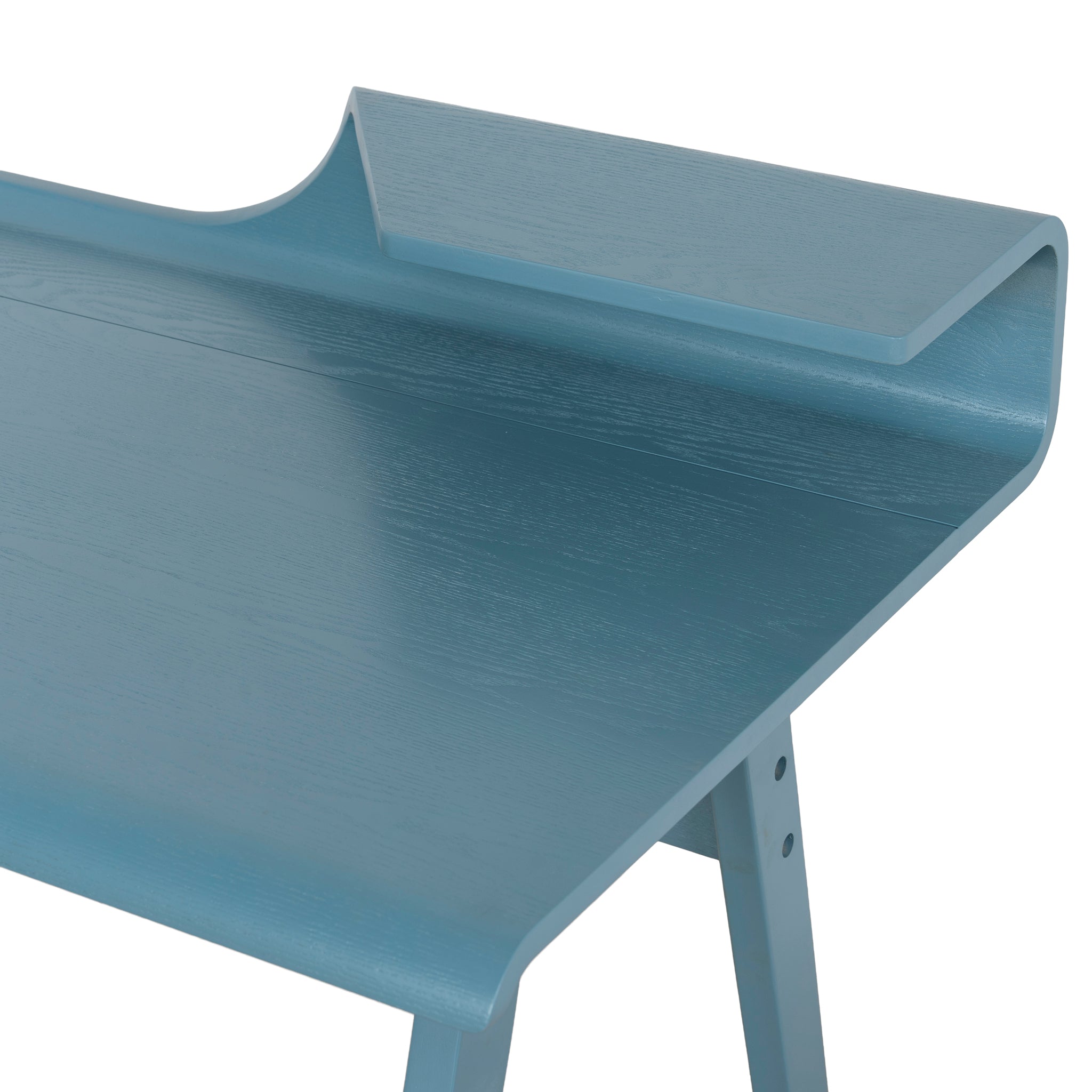 Wooden Home Office Desk - Light Blue - image 9