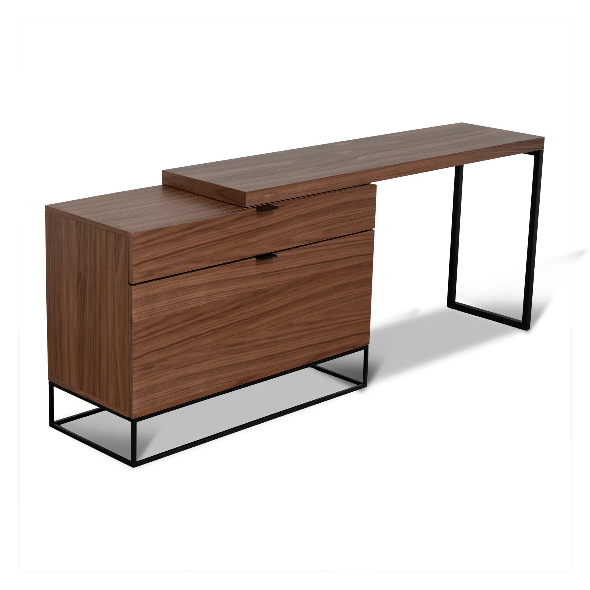 Noraria Extendable Home Office Desk - Walnut