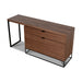 Showcasing Noraria Extendable Home Office Desk - Walnut OF10938-CN Office Desk by Calibre Furniturs