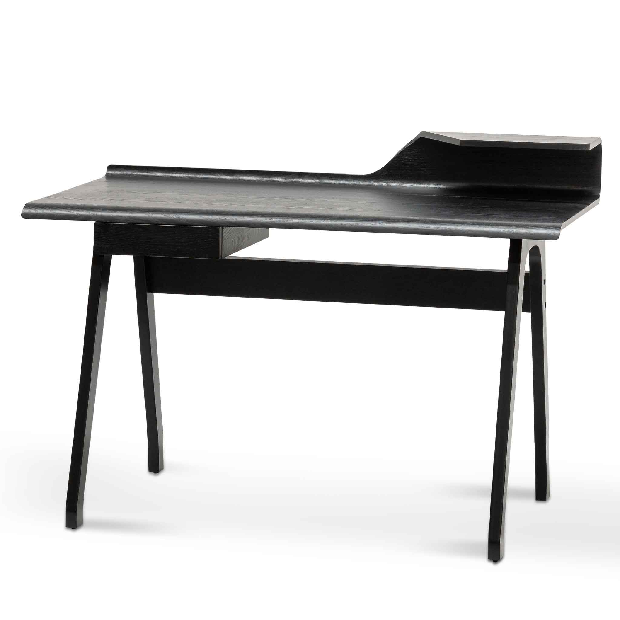 Showcasing Cedovela Wooden Home Office Desk - Black OF6225-DR Office Desk by Calibre Furniturs