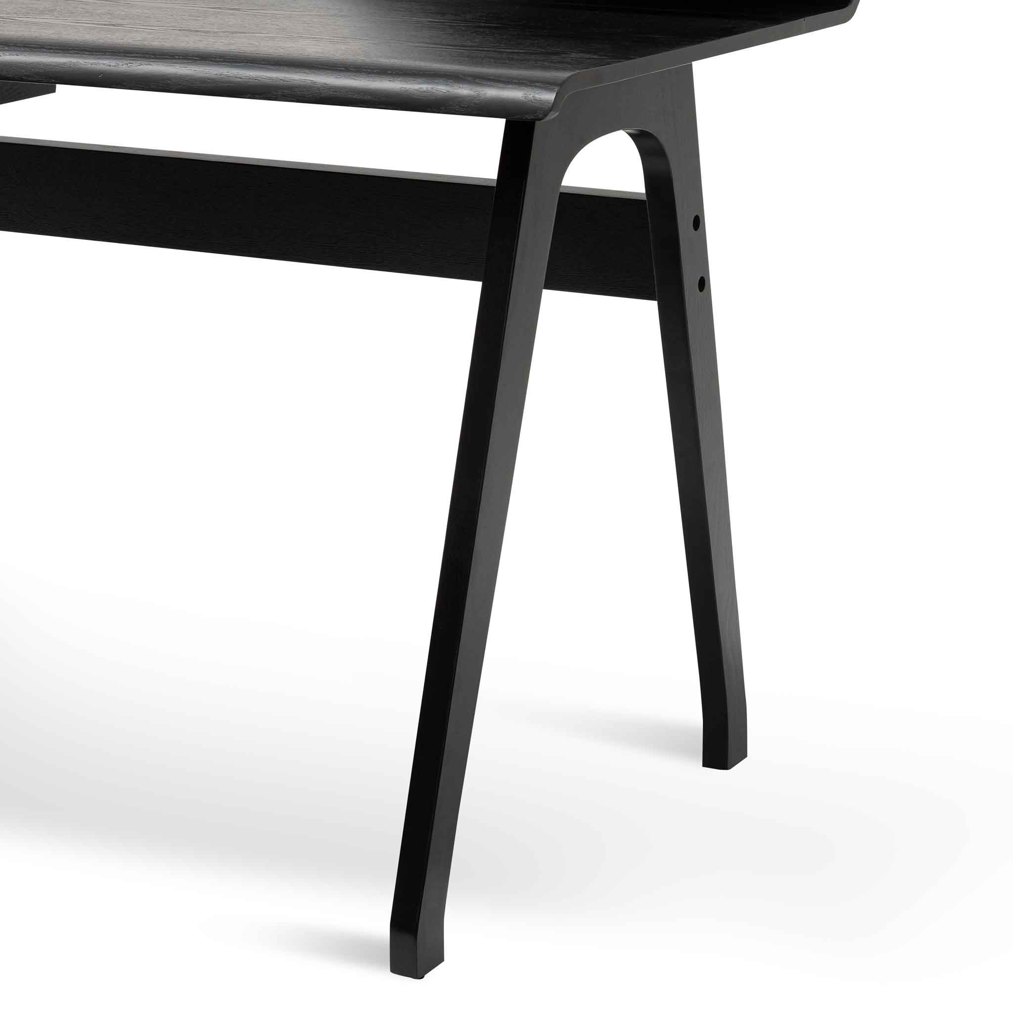 Wooden Home Office Desk - Black - image 6