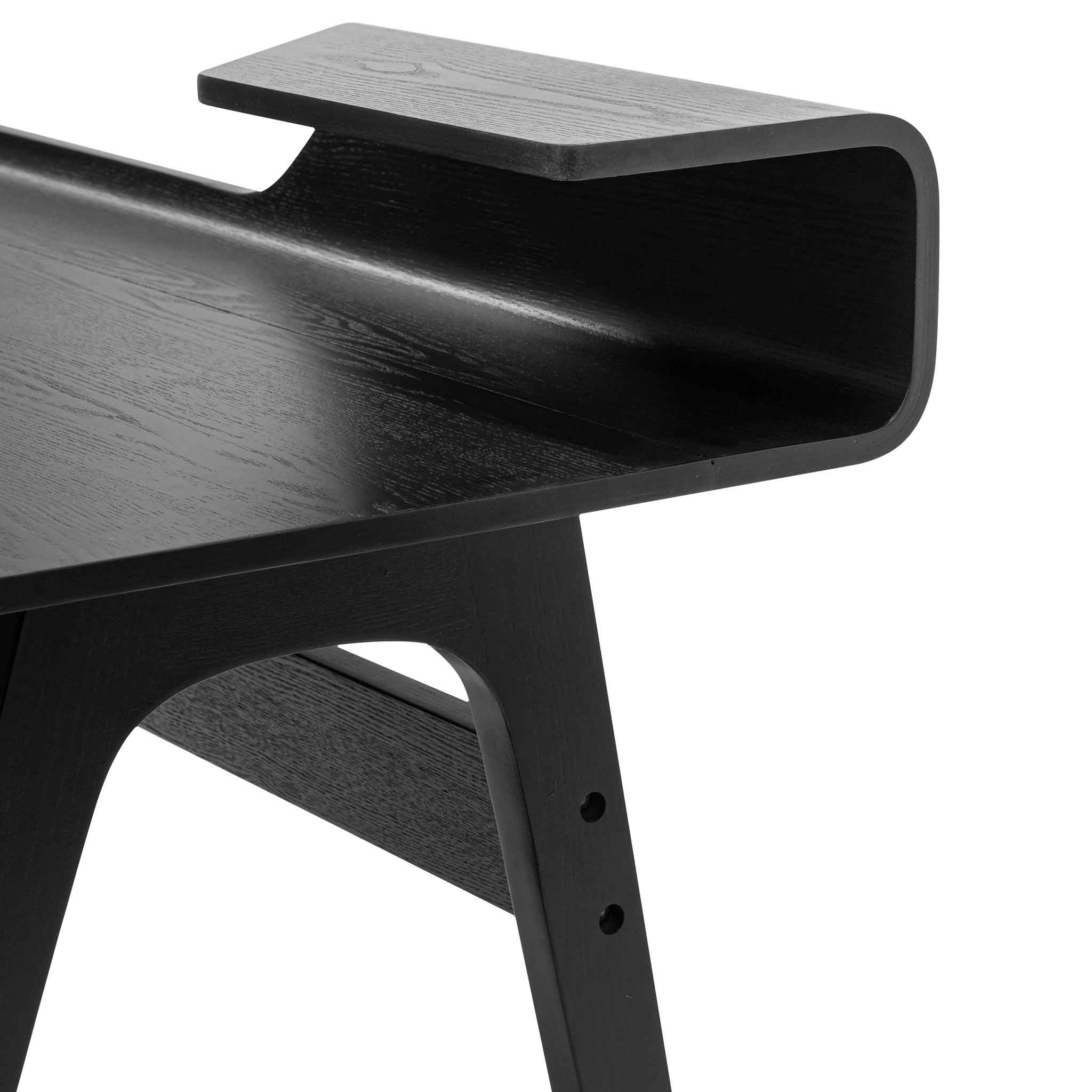 Wooden Home Office Desk - Black - image 7