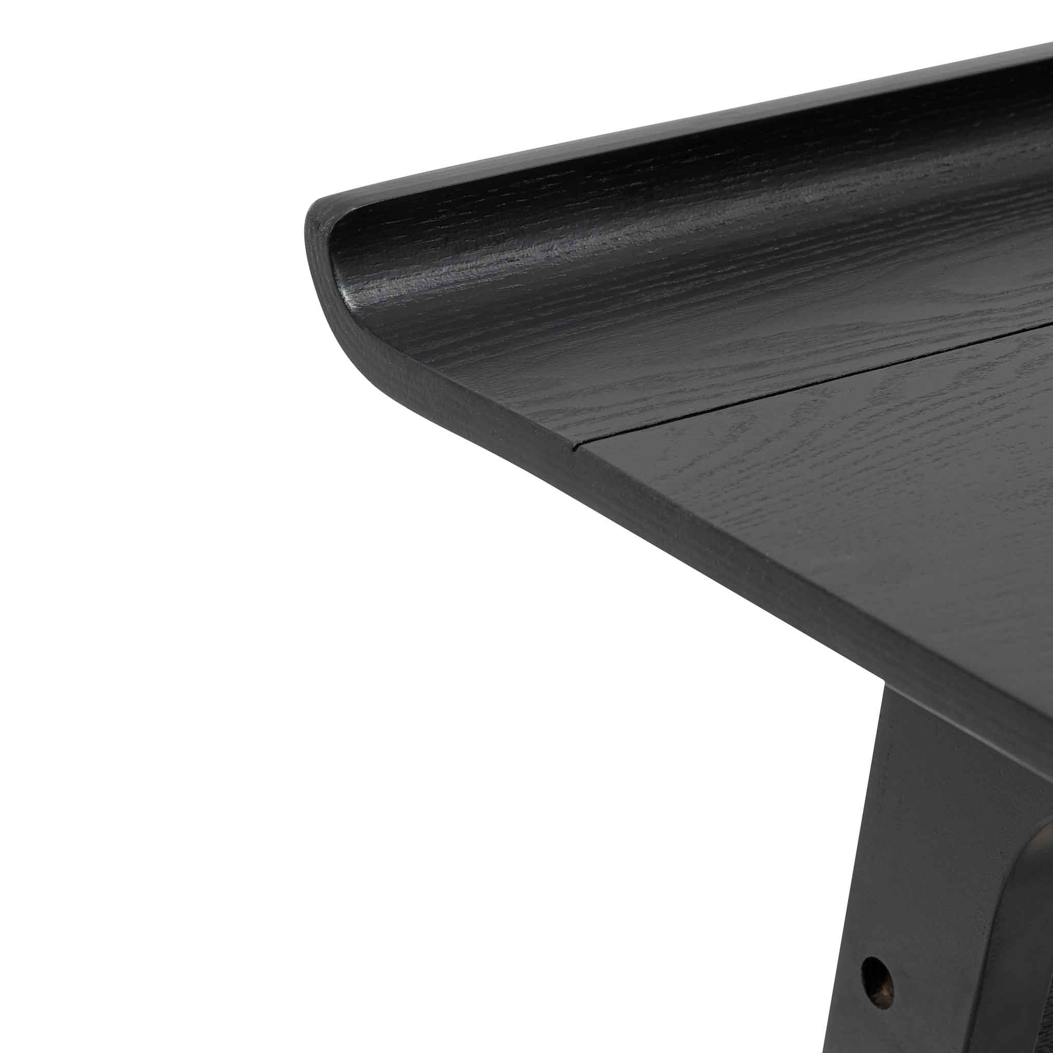 Wooden Home Office Desk - Black - image 8