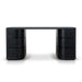 Showcasing Tanivana 1.6m Office Desk - Full Black OT10282-DW Office Desk by Calibre Furniturs