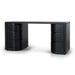 Showcasing Tanivana 1.6m Office Desk - Full Black OT10282-DW Office Desk by Calibre Furniturs