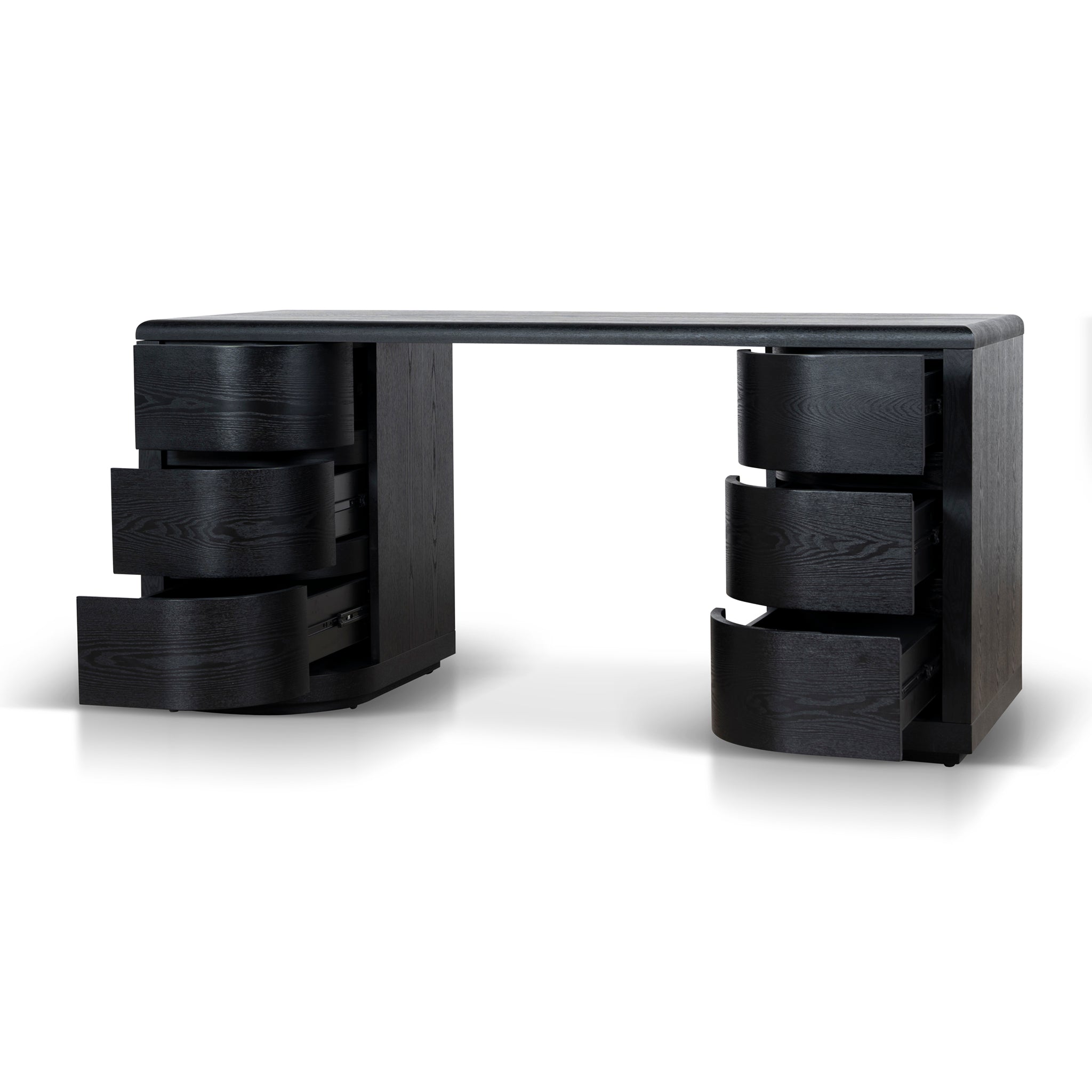 COT10282-DW 1.6m Office Desk - Full Black