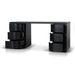 Showcasing Tanivana 1.6m Office Desk - Full Black OT10282-DW Office Desk by Calibre Furniturs