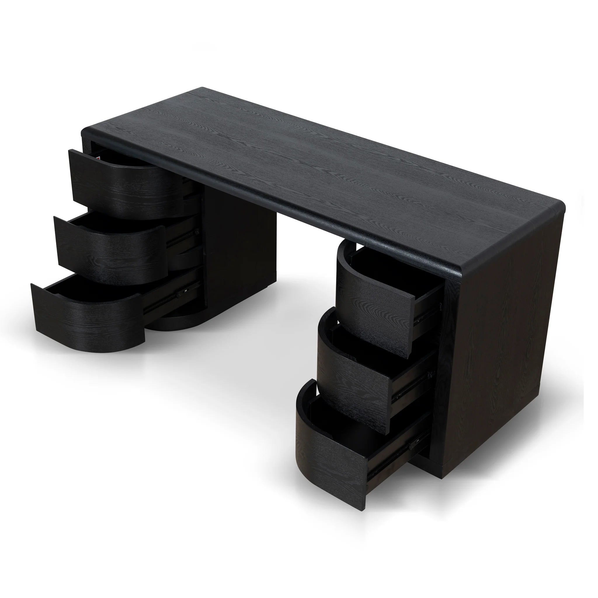Tanivana 1.6m Office Desk - Full Black