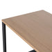 1.6m Single Seater Natural Office Desk - Black Legs - image 8