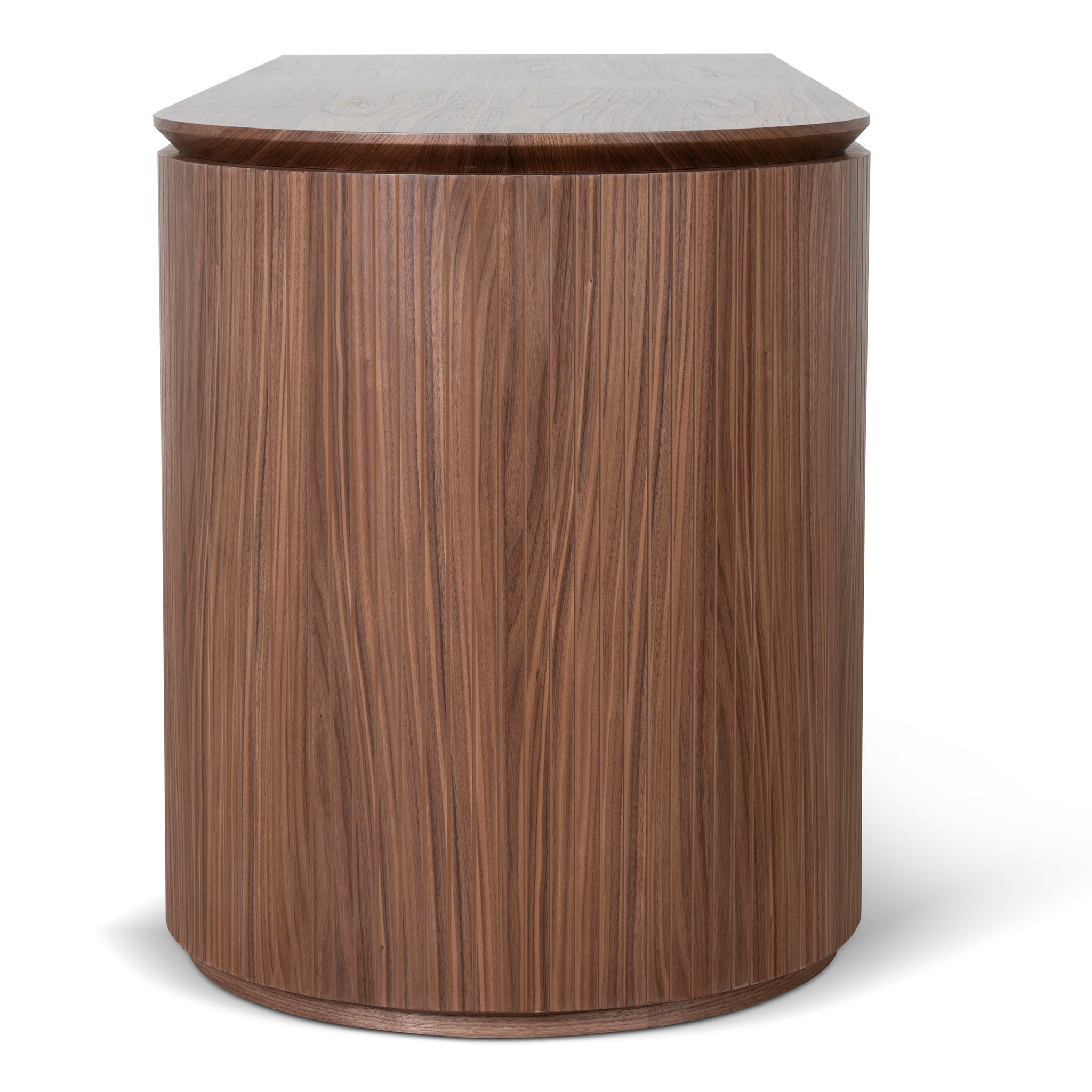 1.77m Left Drawer Office Desk - Walnut