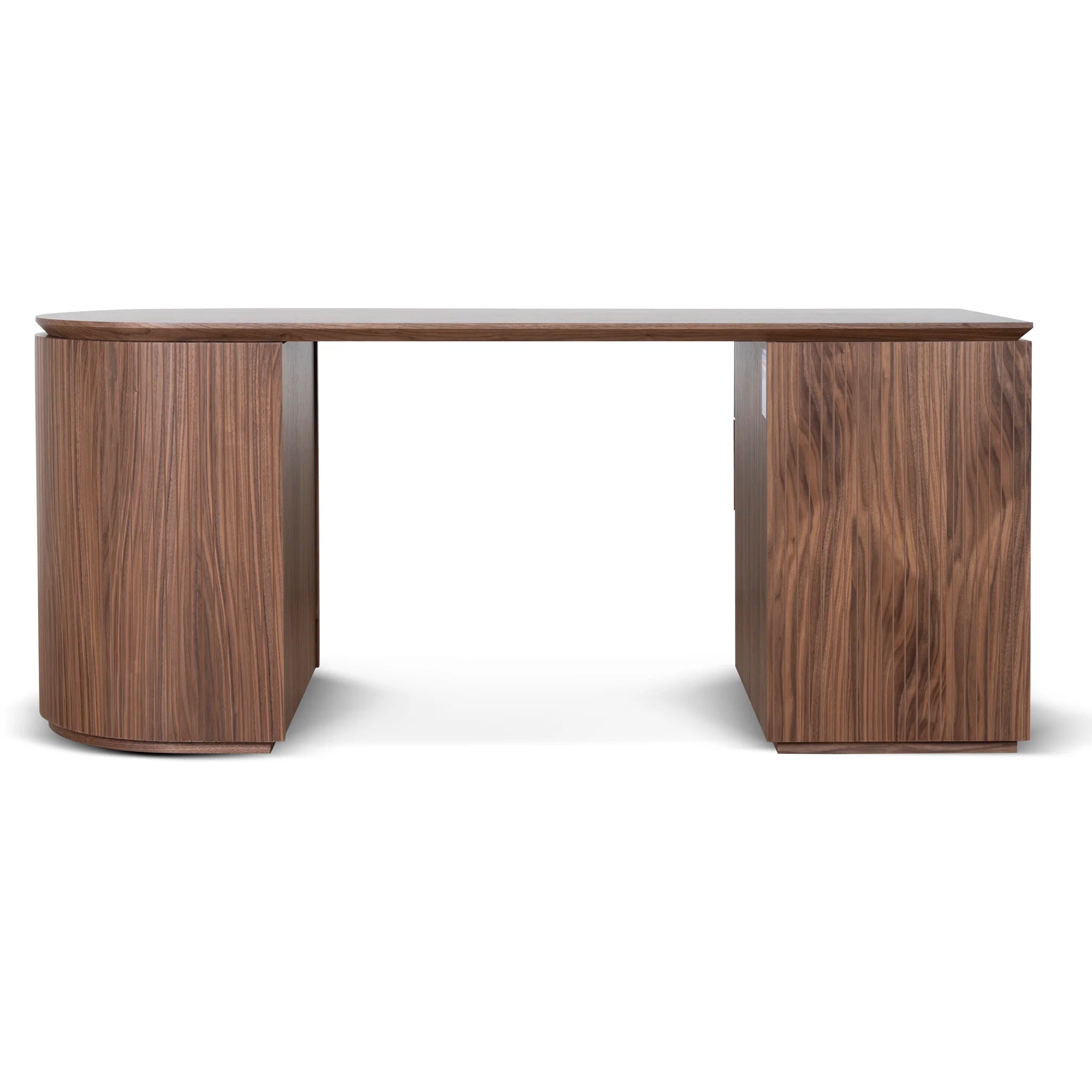 Copero 1.77m Left Drawer Office Desk - Walnut