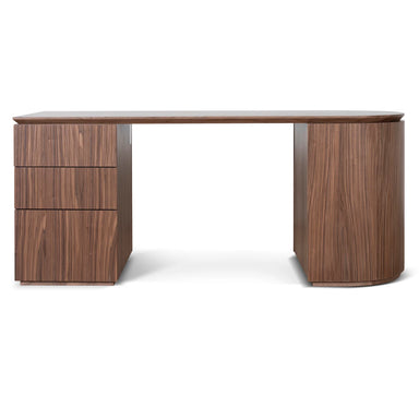 Showcasing Copero 1.77m Left Drawer Office Desk - Walnut OT10936-CN Office Desk by Calibre Furniturs