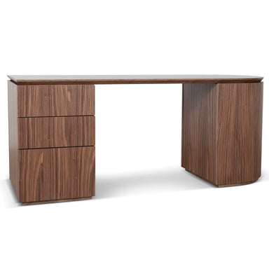 Showcasing Copero 1.77m Left Drawer Office Desk - Walnut OT10936-CN Office Desk by Calibre Furniturs