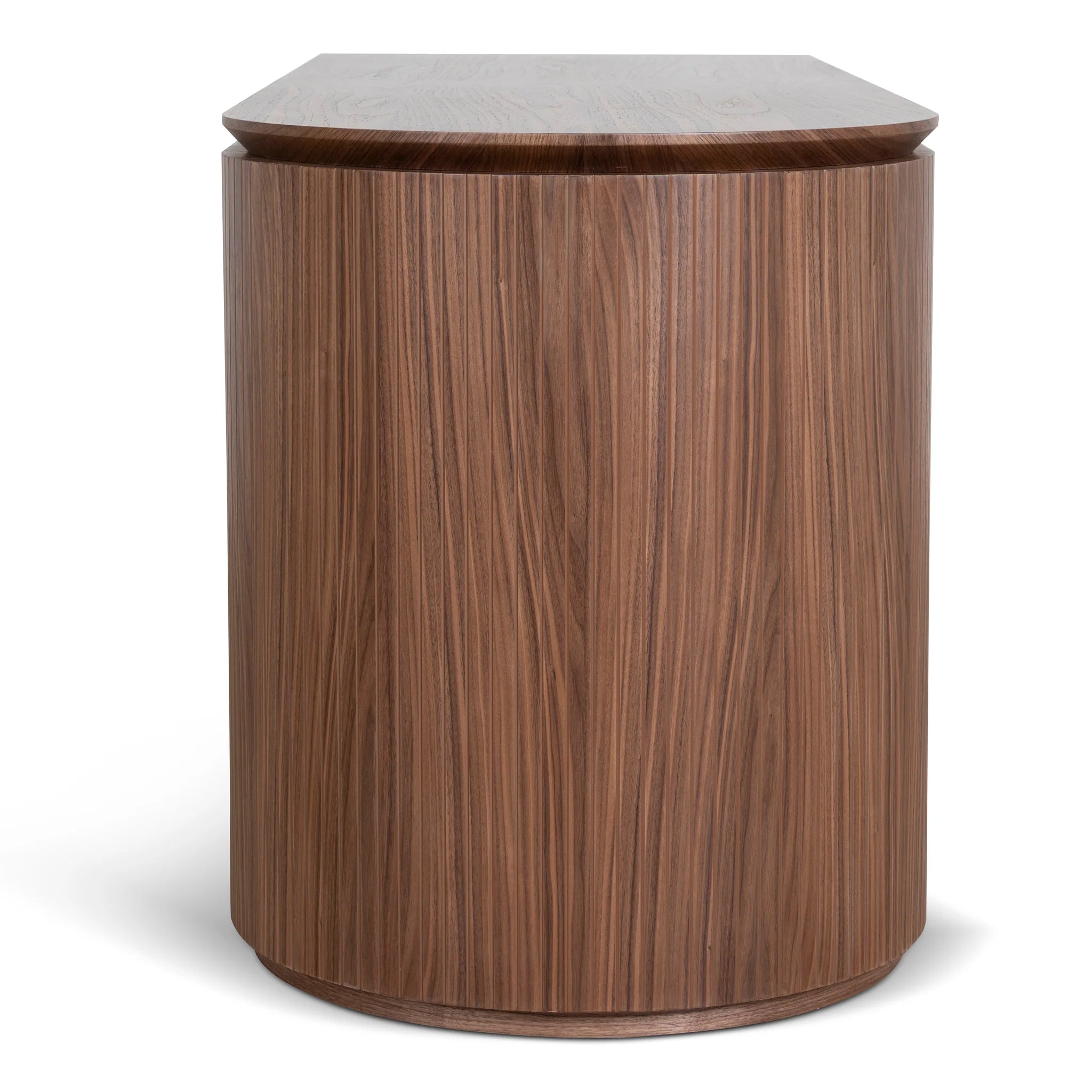 Logusora 1.77m Right Drawer Office Desk - Walnut