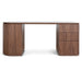 1.77m Right Drawer Office Desk - Walnut - image 2