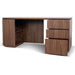 Showcasing Logusora 1.77m Right Drawer Office Desk - Walnut OT10937-CN Office Desk by Calibre Furniturs