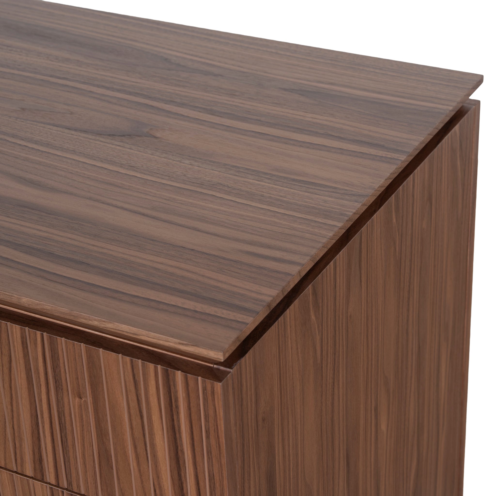1.77m Right Drawer Office Desk - Walnut - image 8