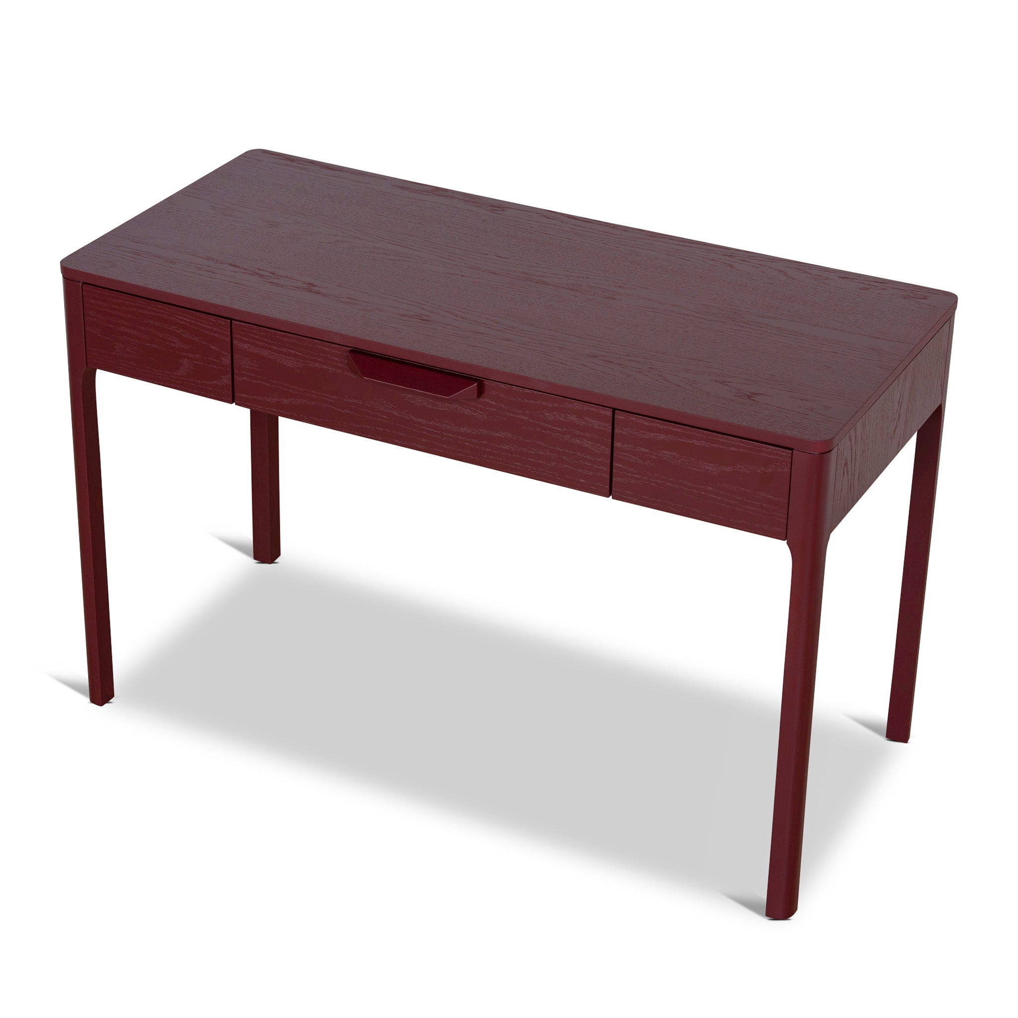 1.2m Home Office Desk - Burgundy Red - image 4